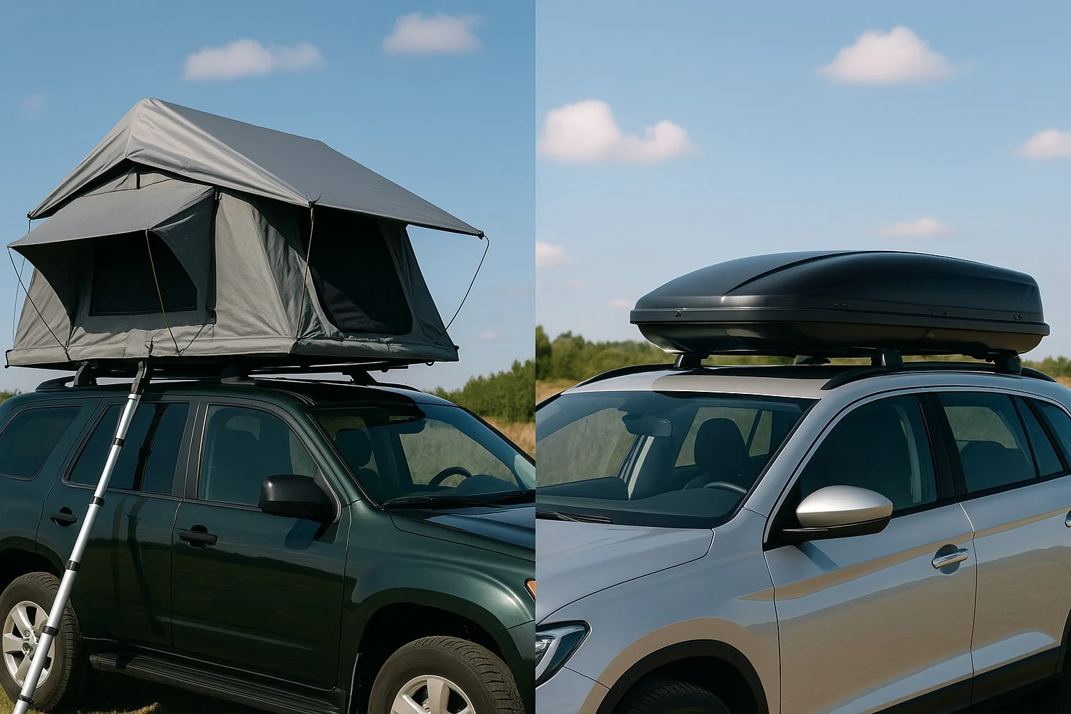 pop-up roof tent vs roof box