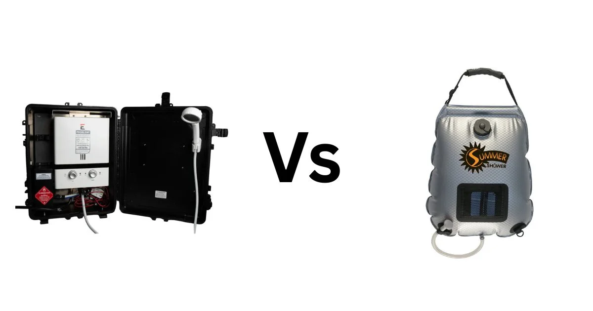 portable shower vs solar shower bag
